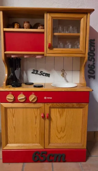 Cocina de Juguete de Madera maciza. PEYBE