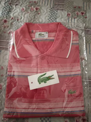 Polo Lacoste Rayas Talla XL