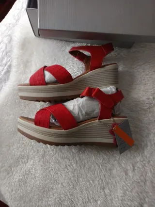 Sandalias FLEXpies Talla 39 Rojas