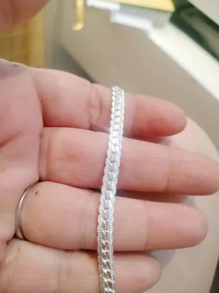 Pulsera plata diseño serpiente