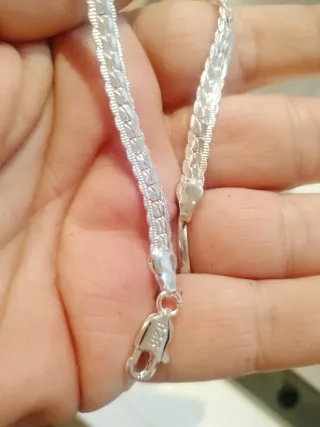 Pulsera plata diseño serpiente