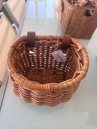 Cesta Mimbre Bici Vintage