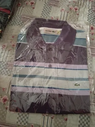 Polo Lacoste Rayas Talla XL