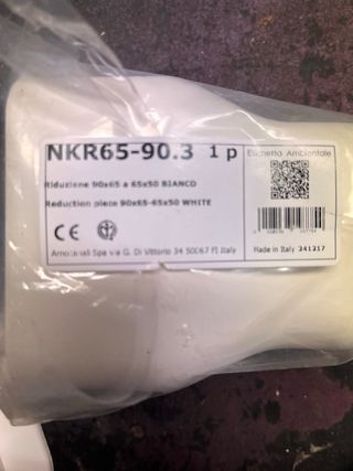 Elementi canalina condizionatore bianco