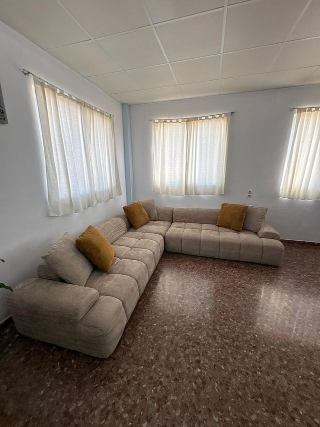 OFFERTA!! Divano modulare beige in tessuto