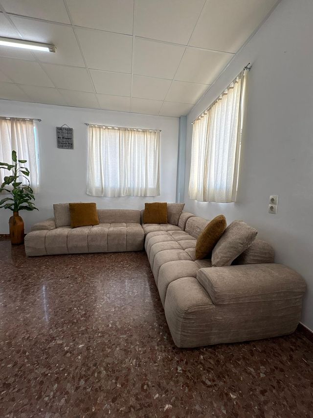 OFFERTA!! Divano modulare beige in tessuto