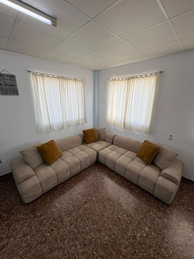 OFFERTA!! Divano modulare beige in tessuto