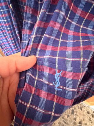 Camisa YSL cuadros Talla L
