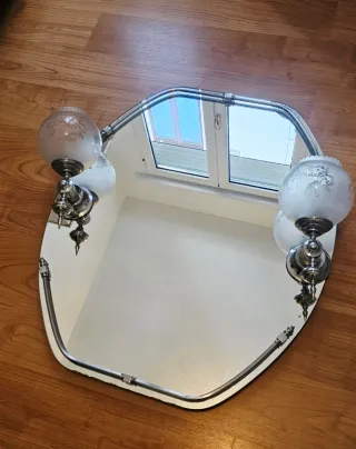 Impresionante Espejo retro con luz