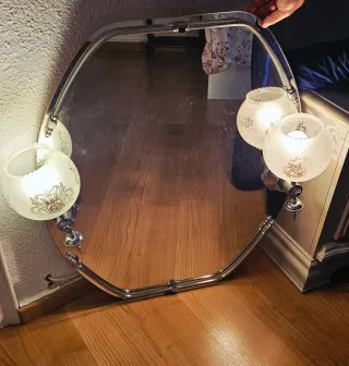 Impresionante Espejo retro con luz