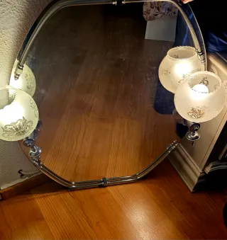 Impresionante Espejo retro con luz