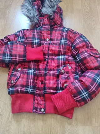 Cazadora Inside cuadros roja