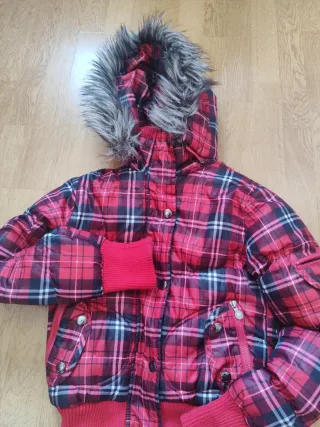 Cazadora Inside cuadros roja