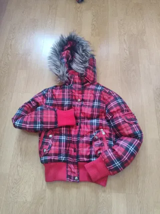 Cazadora Inside cuadros roja