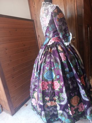 Traje de Fallera Multicolor con 2 Copiños