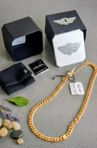 Colar Police Dourado