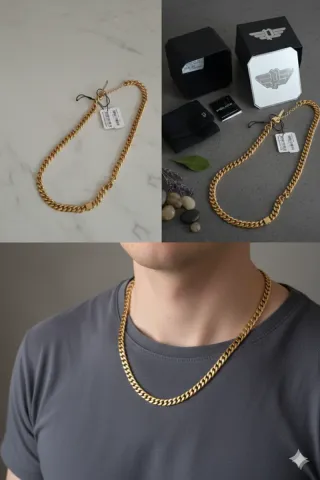 Colar Police Dourado