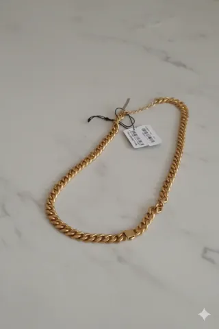 Colar Police Dourado