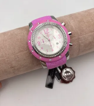 Orologio M&M Emporio Rosa e Argento Cristalli