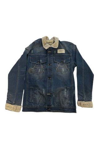 Chaqueta Vaquera Vintage con Borreguito