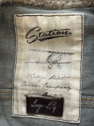 Chaqueta Vaquera Vintage con Borreguito