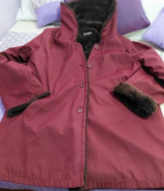 Abrigo Camaieu Mujer Talla XL  Color granate/bordo