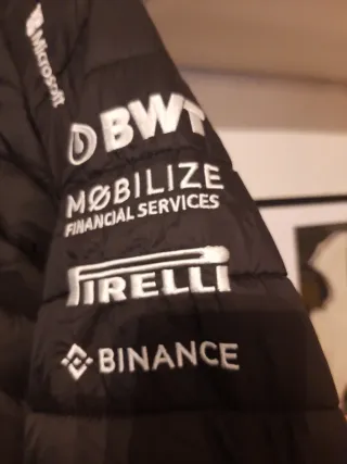 Chaqueta Kappa Alpine F1 Team Negra