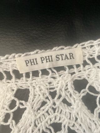 Maglia uncinetto traforata bianca taglia unica