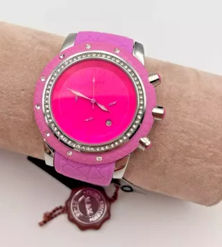 Orologio donna rosa e argento