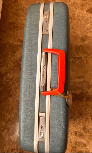 Maleta Samsonite Azul Vintage