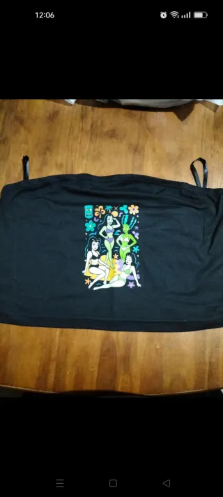 Top Ghouls Verano Negro Multicolor