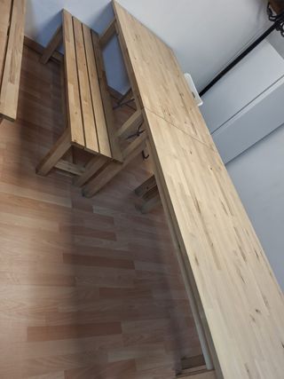 SET DI 4 TAVOLI IN LEGNO NATURALE