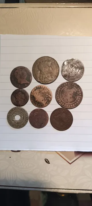 Lote monedas antiguas