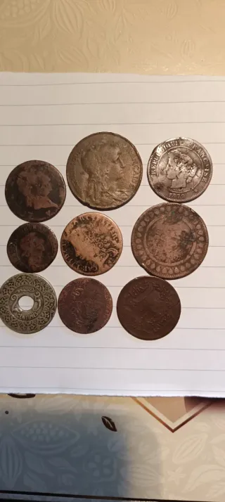 Lote monedas antiguas