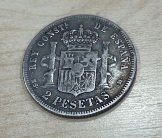 Moneda 2 Pesetas Plata España
