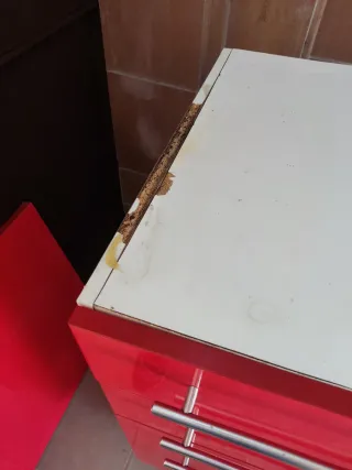 Cajonera Roja Cocina 4 Cajones