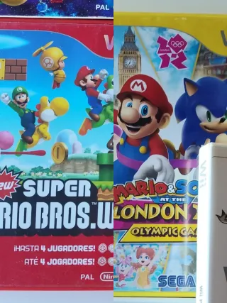 Super Mario Bross Wii y Mario and Sonic London