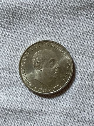 Moneda 100 Pesetas Plata 1966