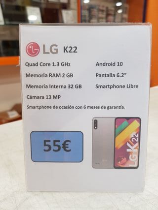 LG K22 32GB Negro