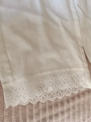 Pantalón blanco de lino