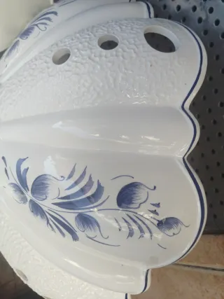 Lámpara techo porcelana extensible