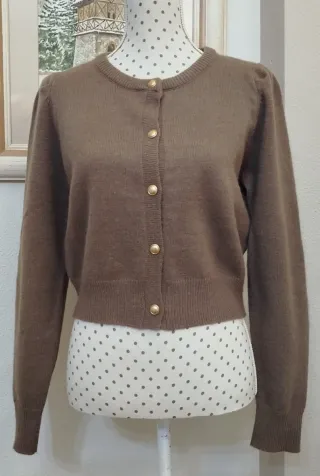 Rebeca punto marrón sepia Talla M