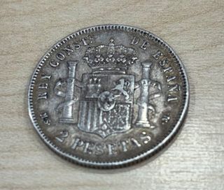 Moneda de Plata 2 Pesetas