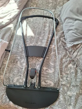 Hamaca BabyBjörn rosa y gris