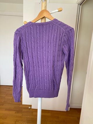 Jersey Pico Polo Ralph Lauren Morado