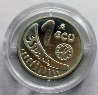 Moneda 1 ECU Plata 1989