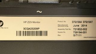 Monitor HP Z23i IPS 23 Nero