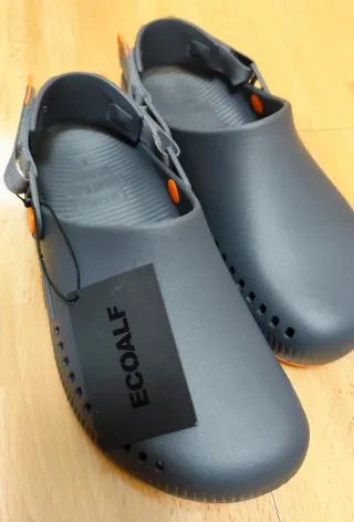 Zuecos Ecoalf Hombre Talla 43 Negro Naranja