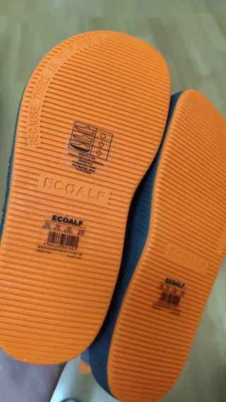 Zuecos Ecoalf Hombre Talla 43 Negro Naranja