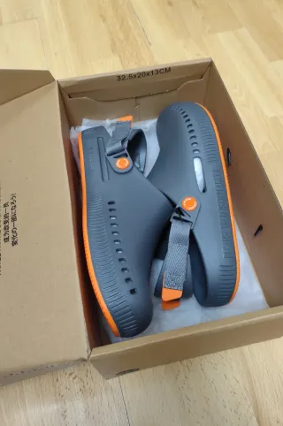 Zuecos Ecoalf Hombre Talla 43 Negro Naranja